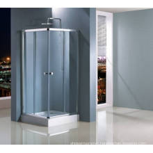 Corner Tempered Glass Sliding Shower Cabin (HR149)